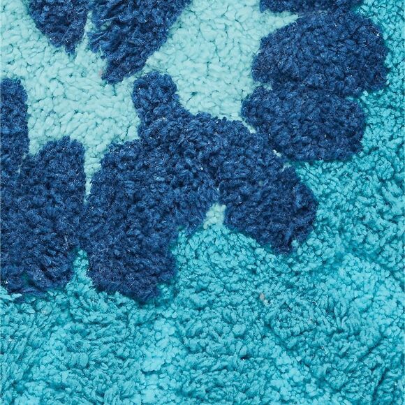 NWT The Pioneer Woman Flower Round Teal Bath Rug, 26" x 26" - Picture 4 of 4